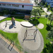 Erweiterung für das Kinderhaus Zwergenzügle: Spielplatz Luftbild