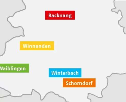 Standorte AWO-Sozialstationen im Rems-Murr-Kreis