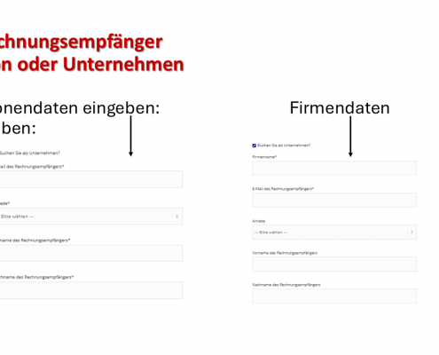 Rechnungsempfänger festlegen